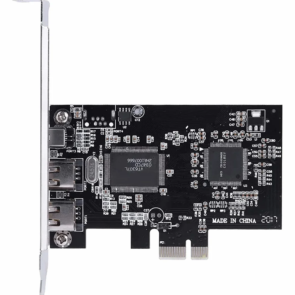 Scheda PCI-e PCI Express FireWire, Scheda Controller IEEe 1394 con Firewire, per Trasmissione Video, Audio, ECC.
