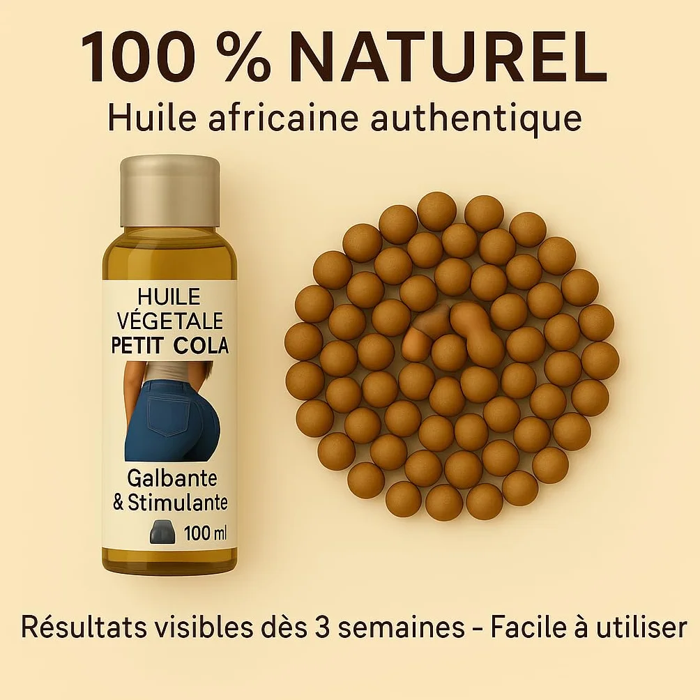 Love My Popotin Olio di Petit Cola Bitter Kola per Glutei Fianchi Seno 100 ml Afrodisiaco Naturale