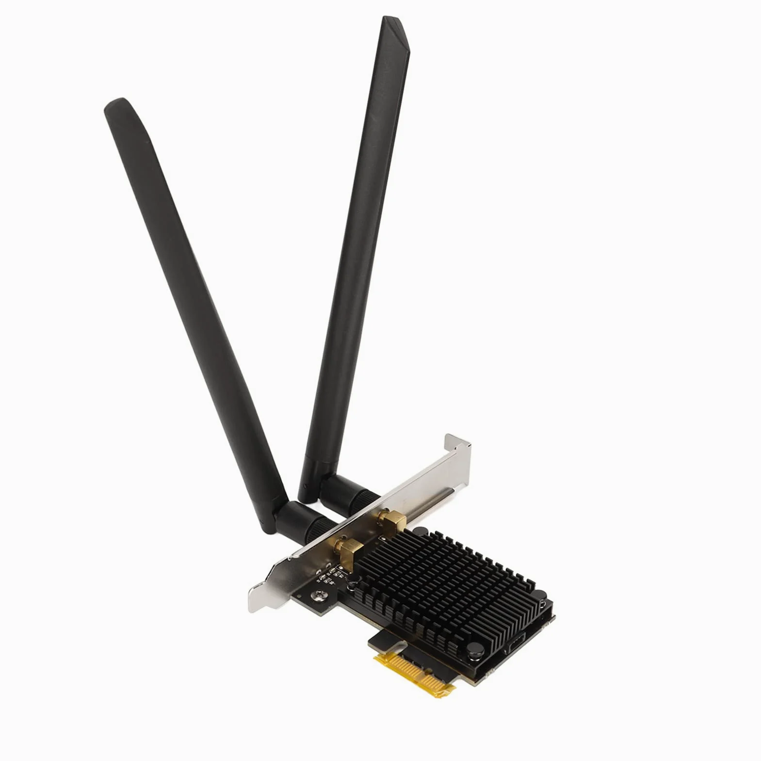 Scheda WIFI 6, Supporto 2.4G 5G 6G Tri Band, Trasmissione 5400MBps, Antenna Omnidirezionale ad Alto Guadagno 8Dbi Compatibile con Interfaccia PCI e X4 X8 X16 per L Sistema Winodows10 11 64