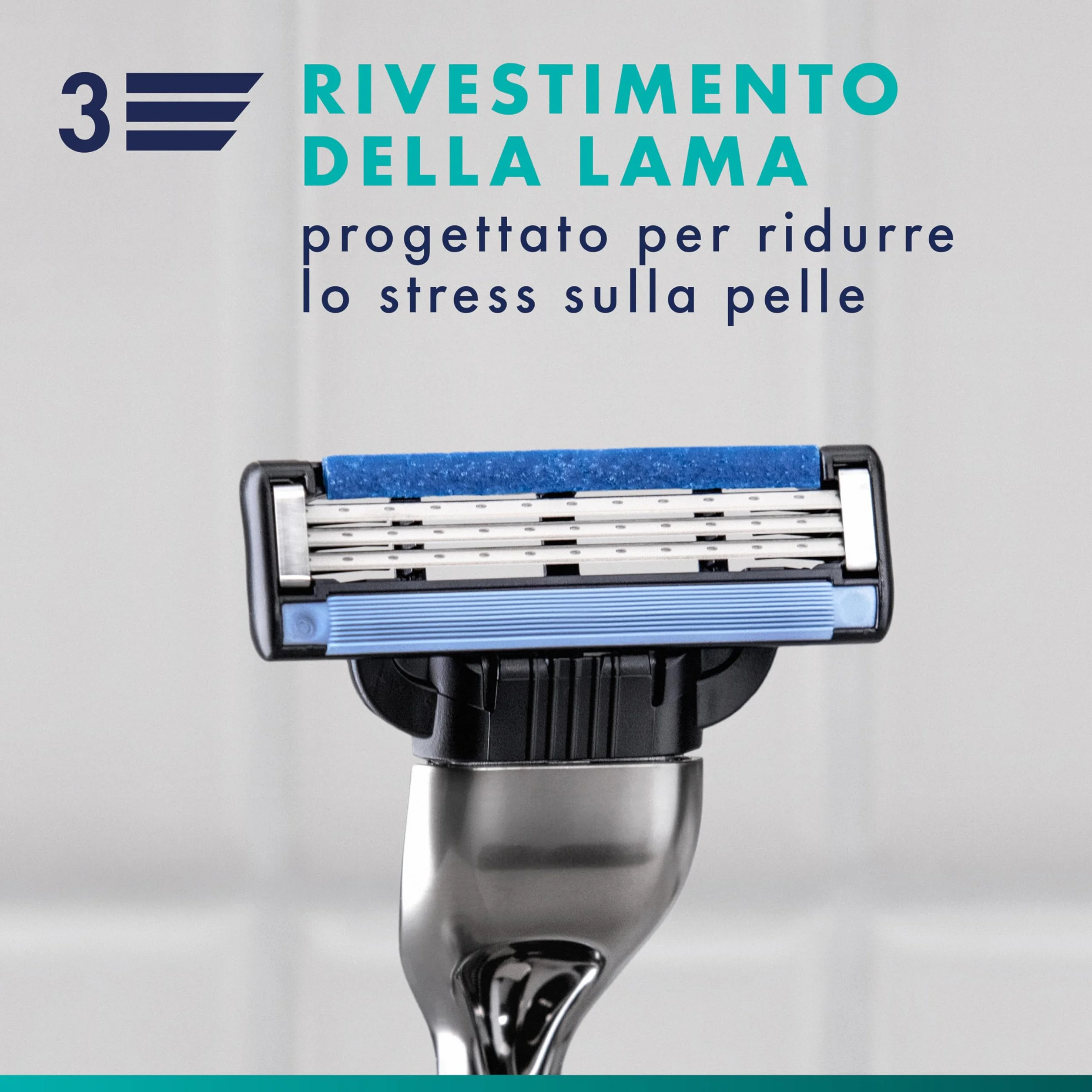 Gillette Mach3 Rasoio Uomo 3 Lame 1 Manico 6 Lamette Barba