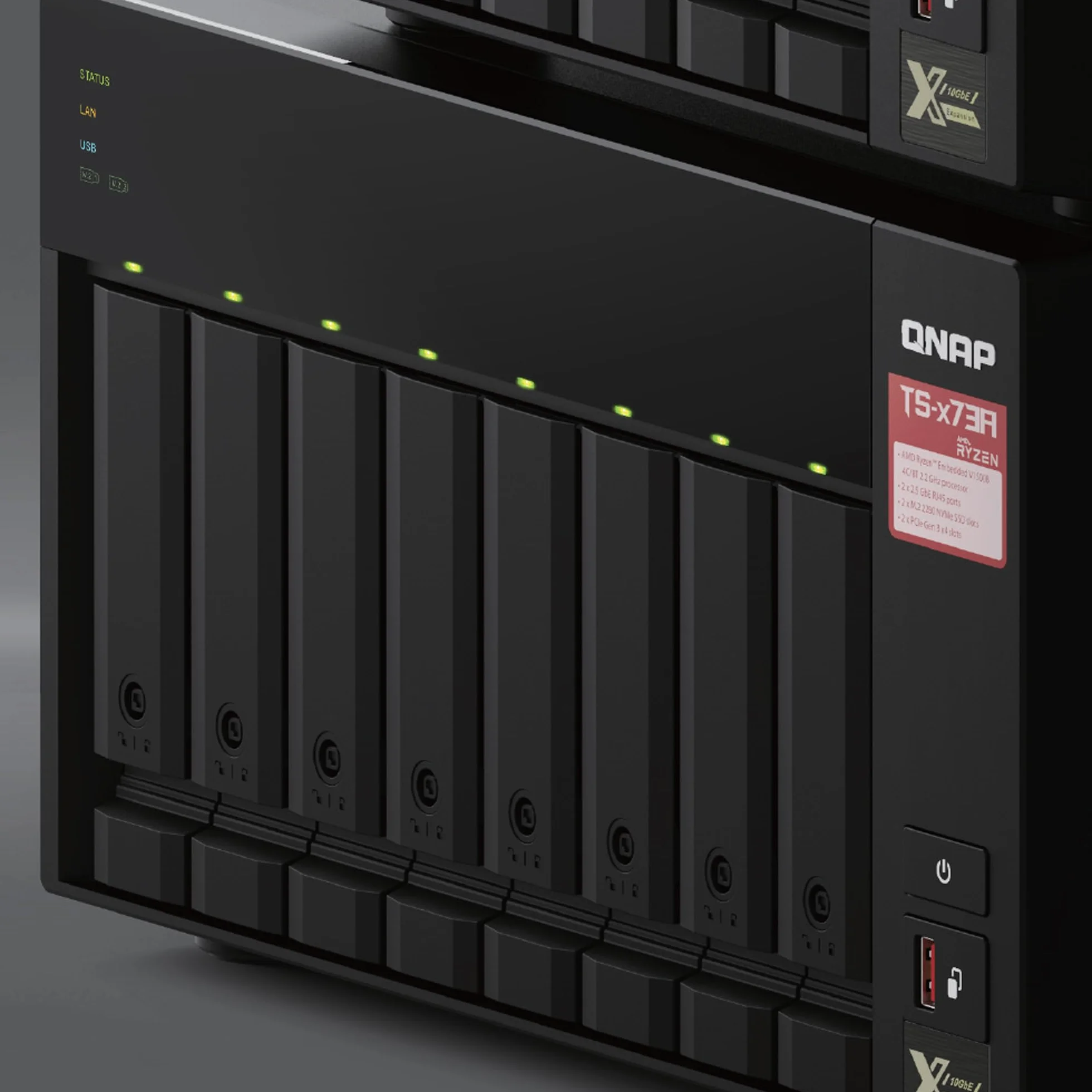 QNAP TS-873A-8G NAS Server 8-Bay Tower Ethernet V1500B