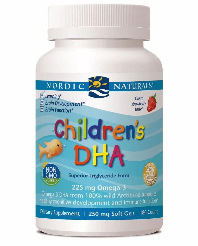 Nordic Naturals Children's DHA 250mg Strawberry 180 softgels