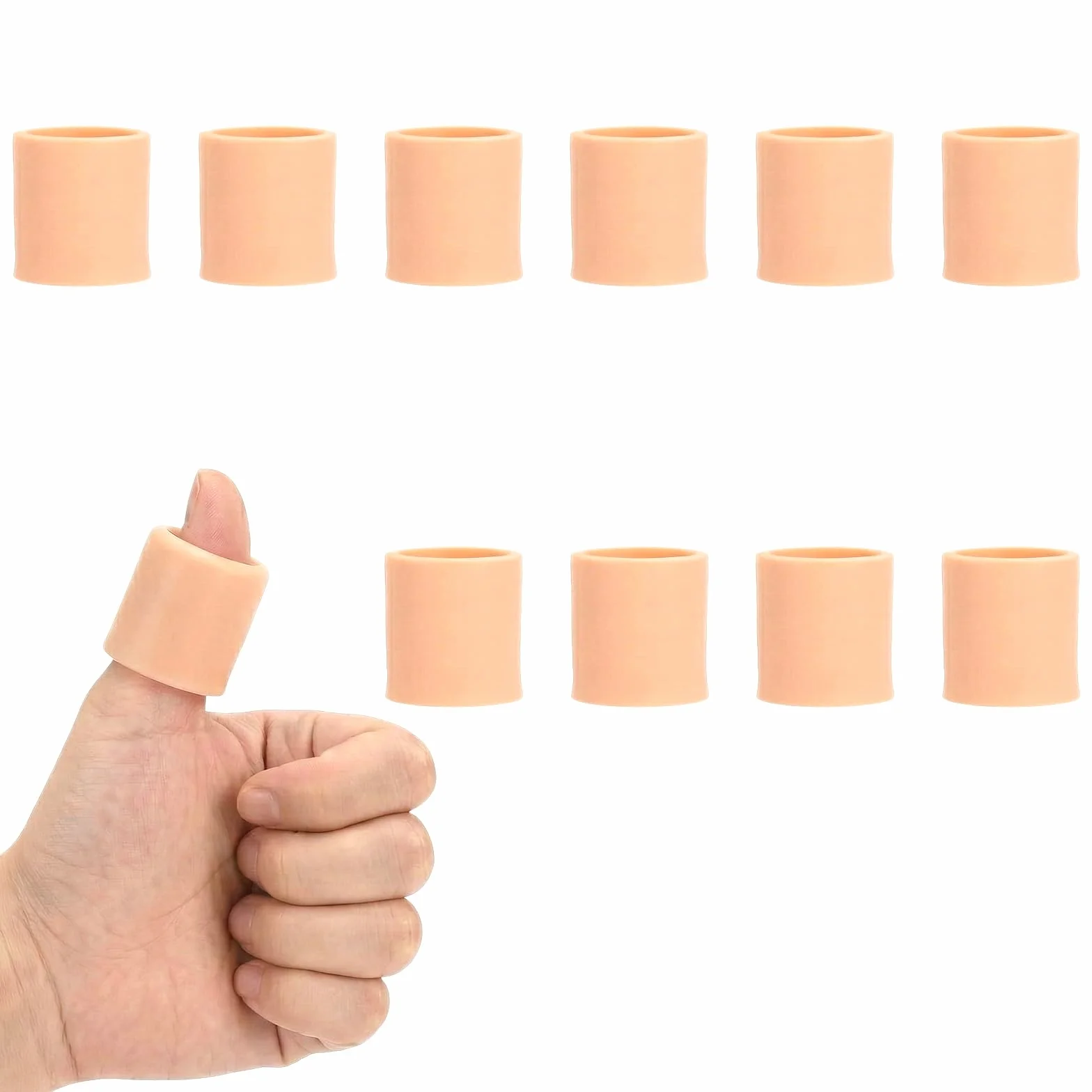 Copripunta in silicone Protezione Alluce, 10 Pezzi Toe Cap Protector, Copri Piedi Traspiranti