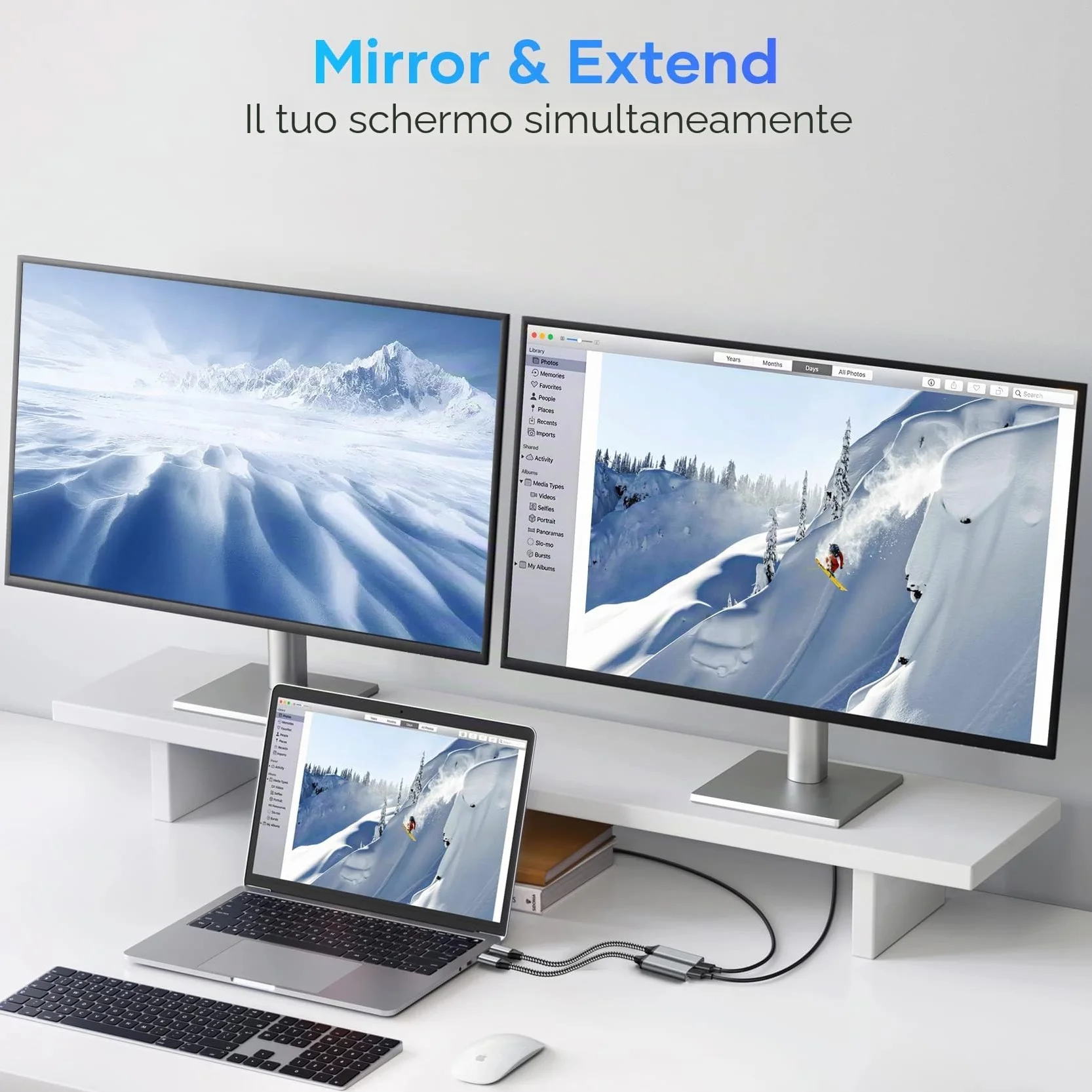 4K Adattatore USB C a HDMI, Adattatore USB C HDMI compatibile con Thunderbolt 3/4/iPhone 16Pro/16Pro Max/16/15, MacBook Pro/Air, Pixelbook,Samsung Galaxy S/Note, Dell XPS 15/13
