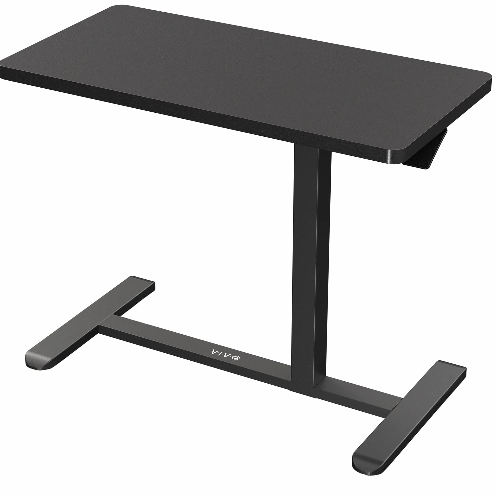 VIVO CART-V02L - Tavolino da letto con ruote nascoste, per divano e computer portatile, 81,3 x 40,6 cm, colore: nero