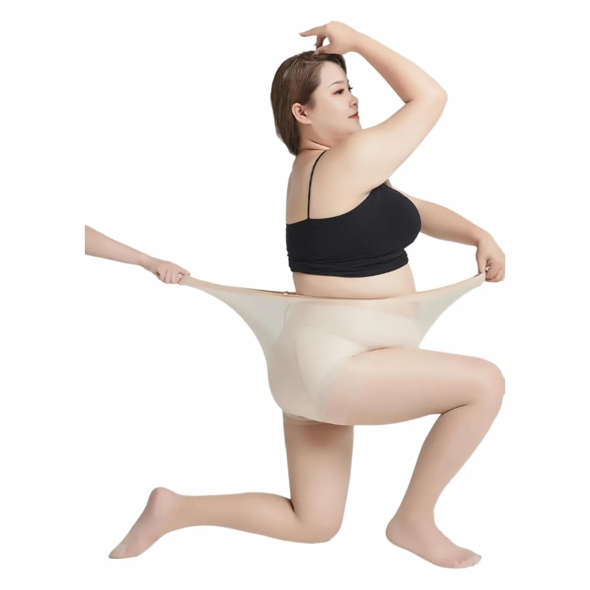 Calze da Donna Magiche Gamba Nuda Ultra-Sottile Pantyhose Anti-snaging Marrone 65-110 kg