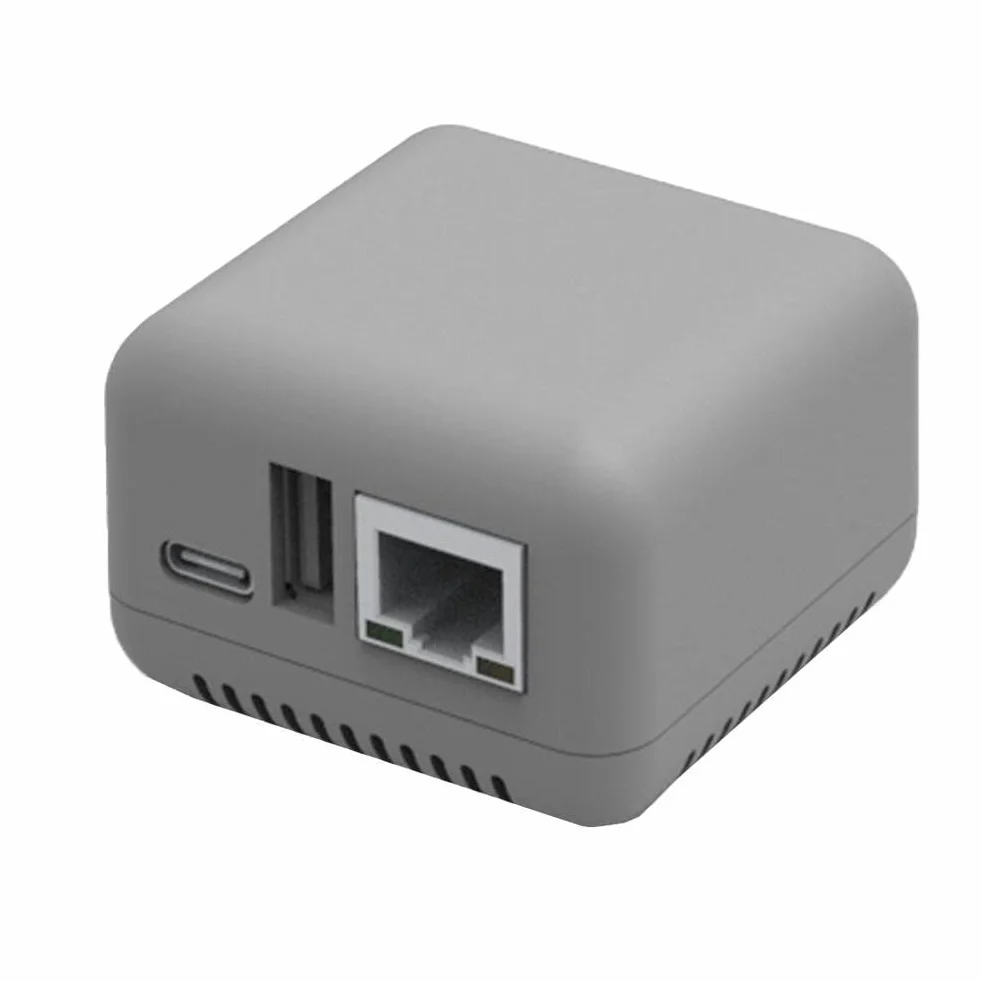PLGEBR Mini NP330 Server di stampa USB 2.0 di rete (Versione LAN di stampa su rete/WIFI/BT/WIFI Cloud) 10/100Mbps Porta Ethernet RJ-45