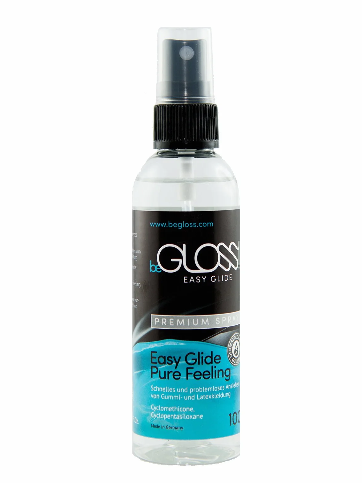 Begloss Easy Glide Premium Spray 100 ml – Lubrificante Dressing Aid per Indumenti in Gomma e Latex