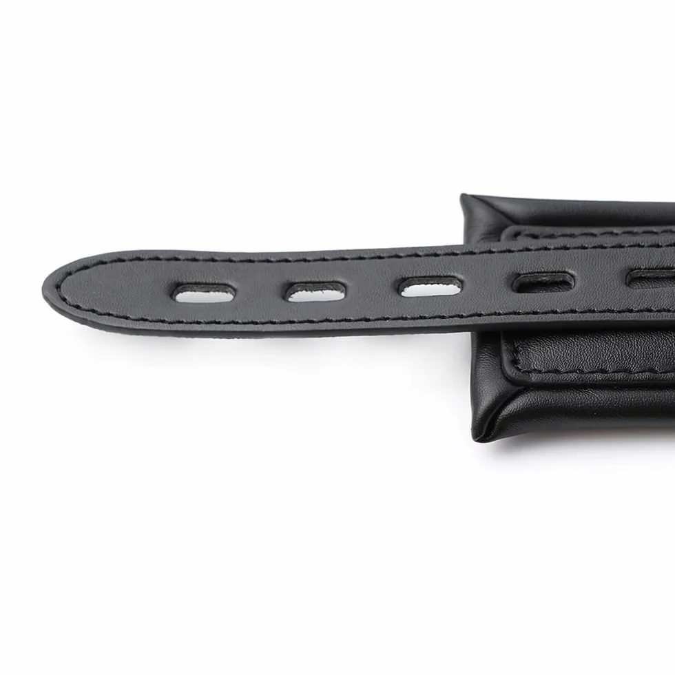 Polsini per caviglia Yoga - Pelle morbida con catena regolabile - Coppia accessori decorativi moda (Nero)