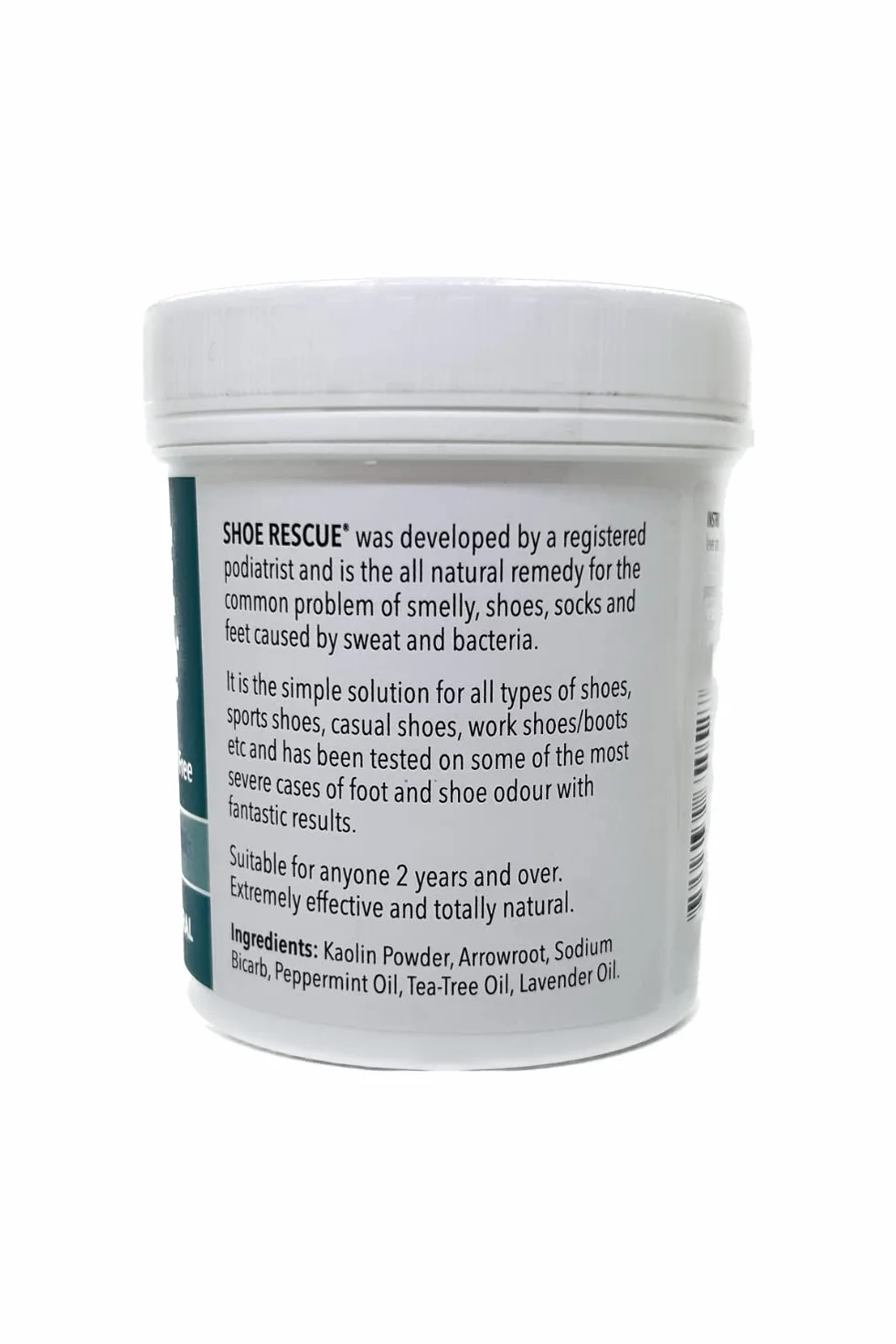 Shoe Rescue Polvere per scarpe 100g Elimina l'odore Deodorante naturale