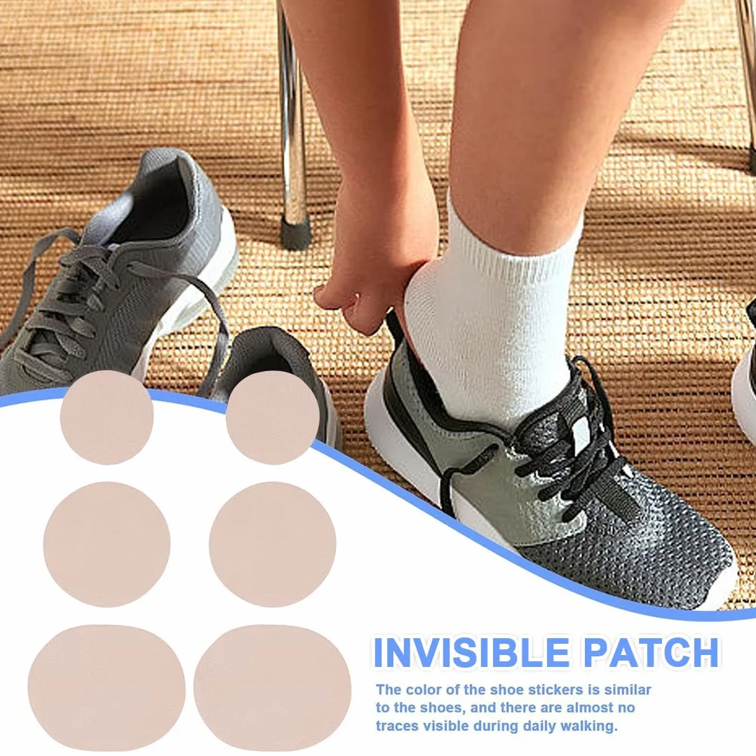 Toppe per riparazione scarpe 12 pz, patch adesivi punta e tallone