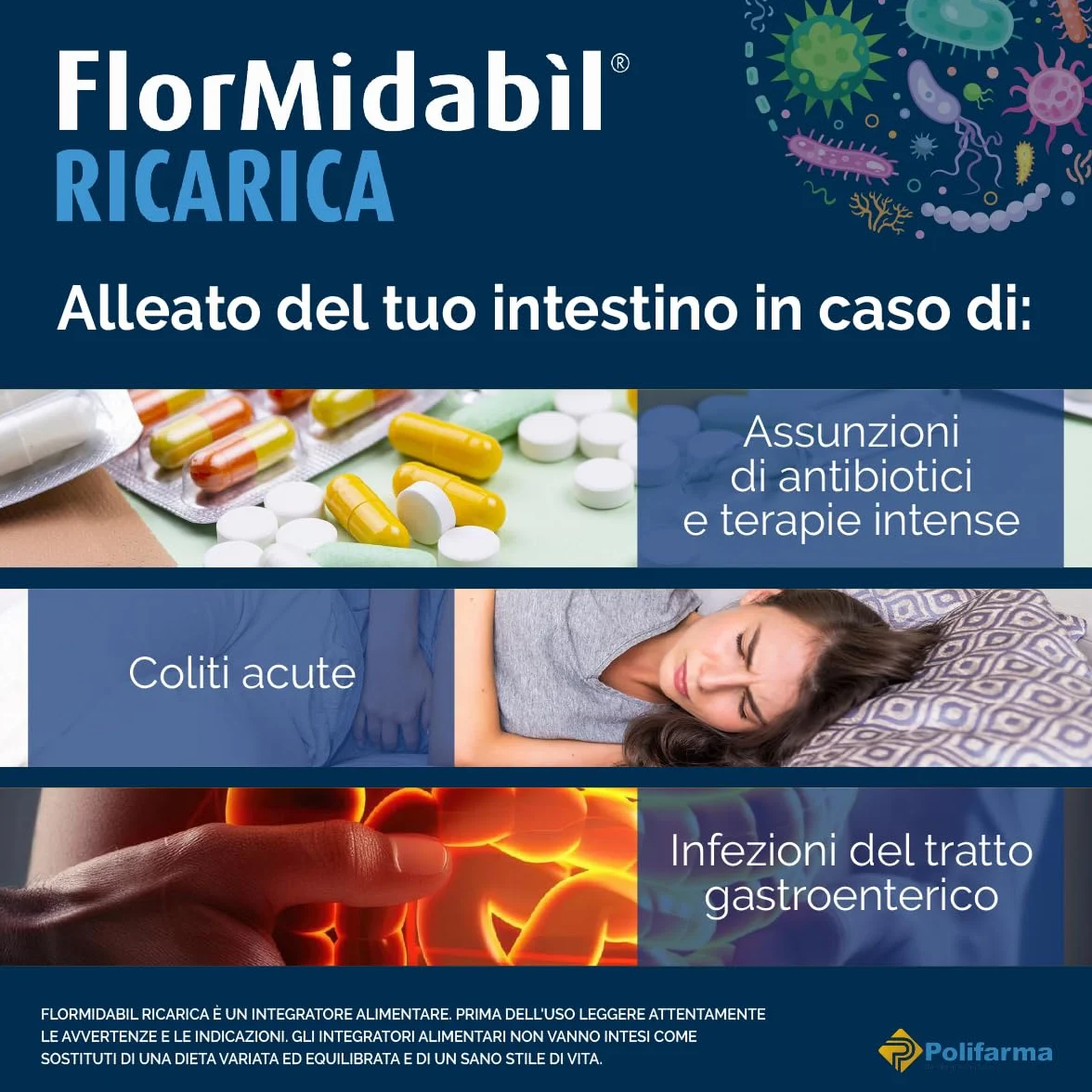 Ricarica Capsule 100 Miliardi di Fermenti Lattici Vivi, 10 Capsule