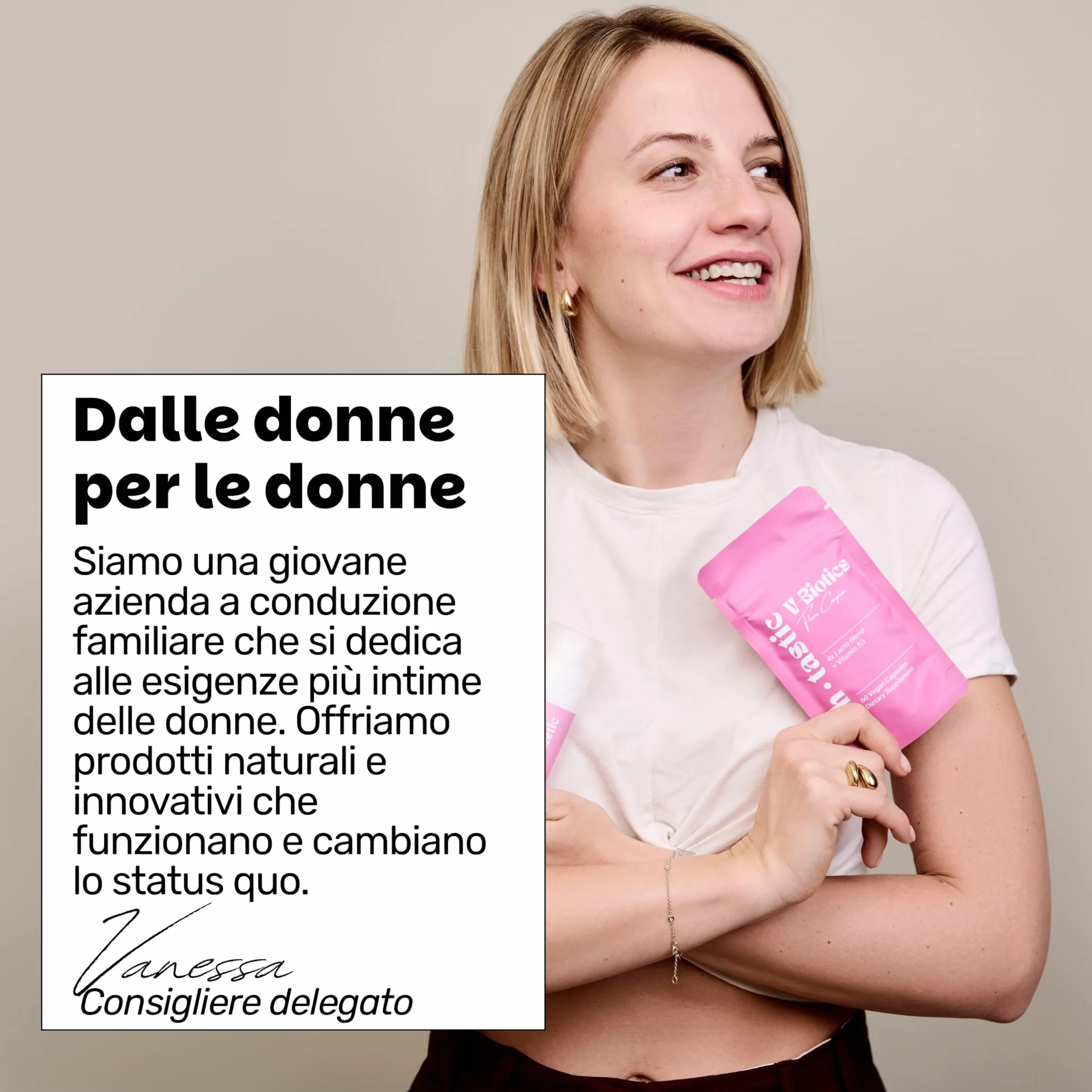 Crema Intima Lenitiva per Prurito, Bruciore e Secchezza Vaginale - Crema Idratante con Acido Lattico (50ml)