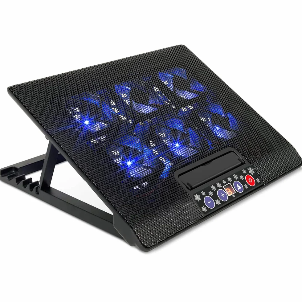 Base Raffreddamento PC Portatile, Supporto Notebook Altezza Regolabile Silenzioso per Laptop 12-17"