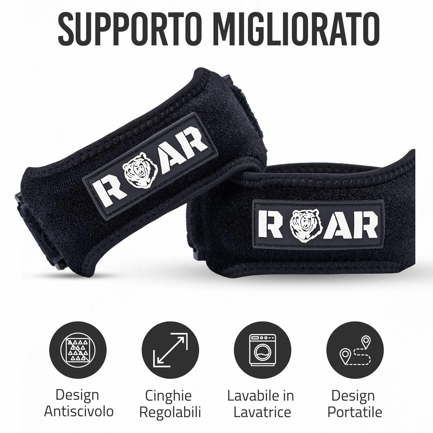 Tutore Ginocchio Rotula 2x Pack, Ginocchiera Rotulea per Menisco e Legamenti