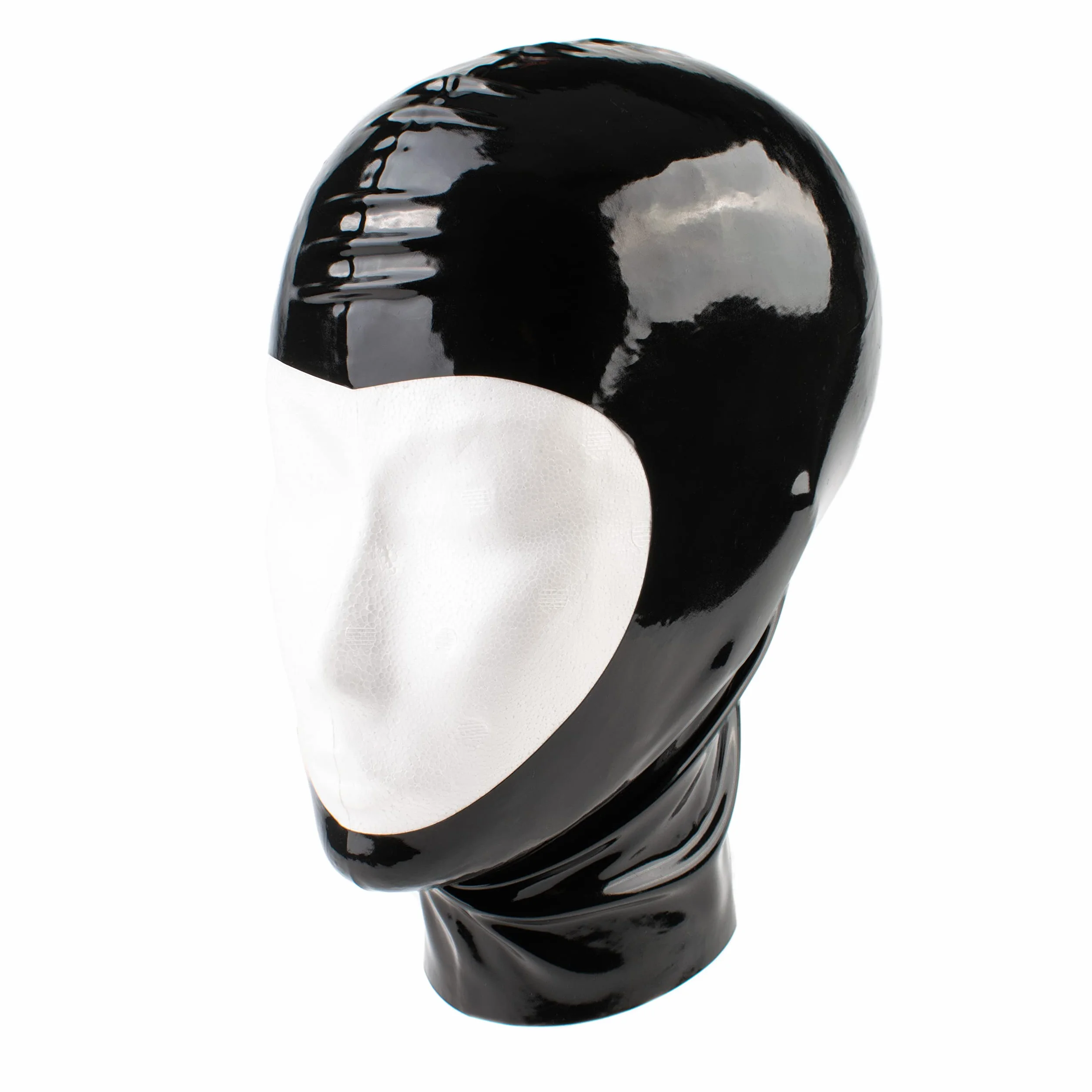 Rubberfashion Maschera di lattice - Cappuccio di lattice aperto