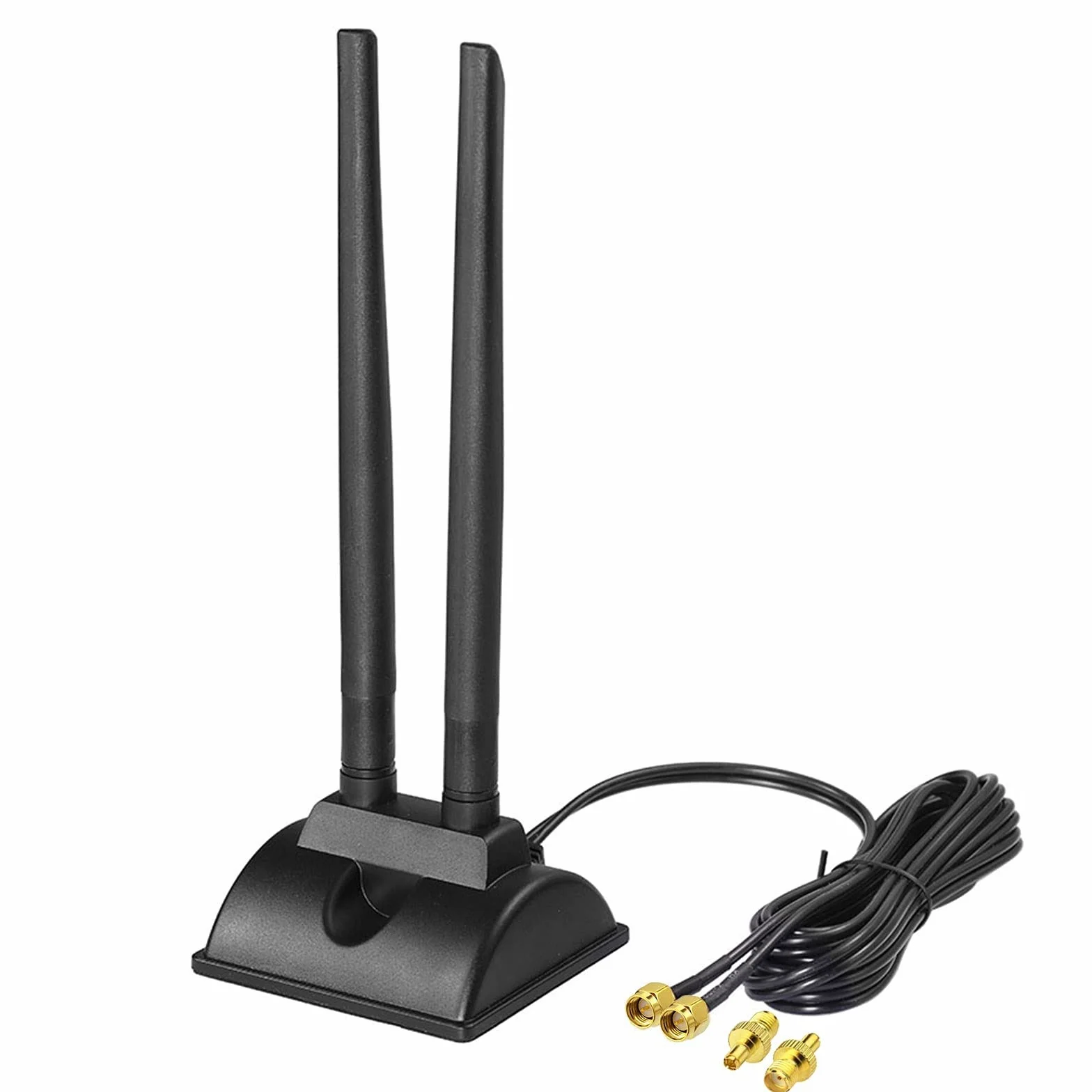 Bingfu Antenna 4G LTE SMA TS9 6dBi Base Magnetica MIMO per 4G LTE CPE Broadband Wireless Router Cellulare Gateway Modem