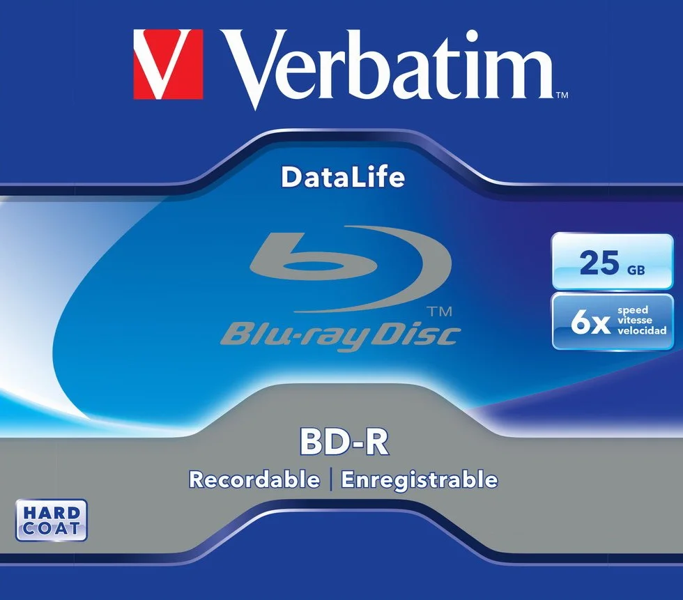 VERBATIM Bd-R Datalife 25Gb*6X Jewel Case