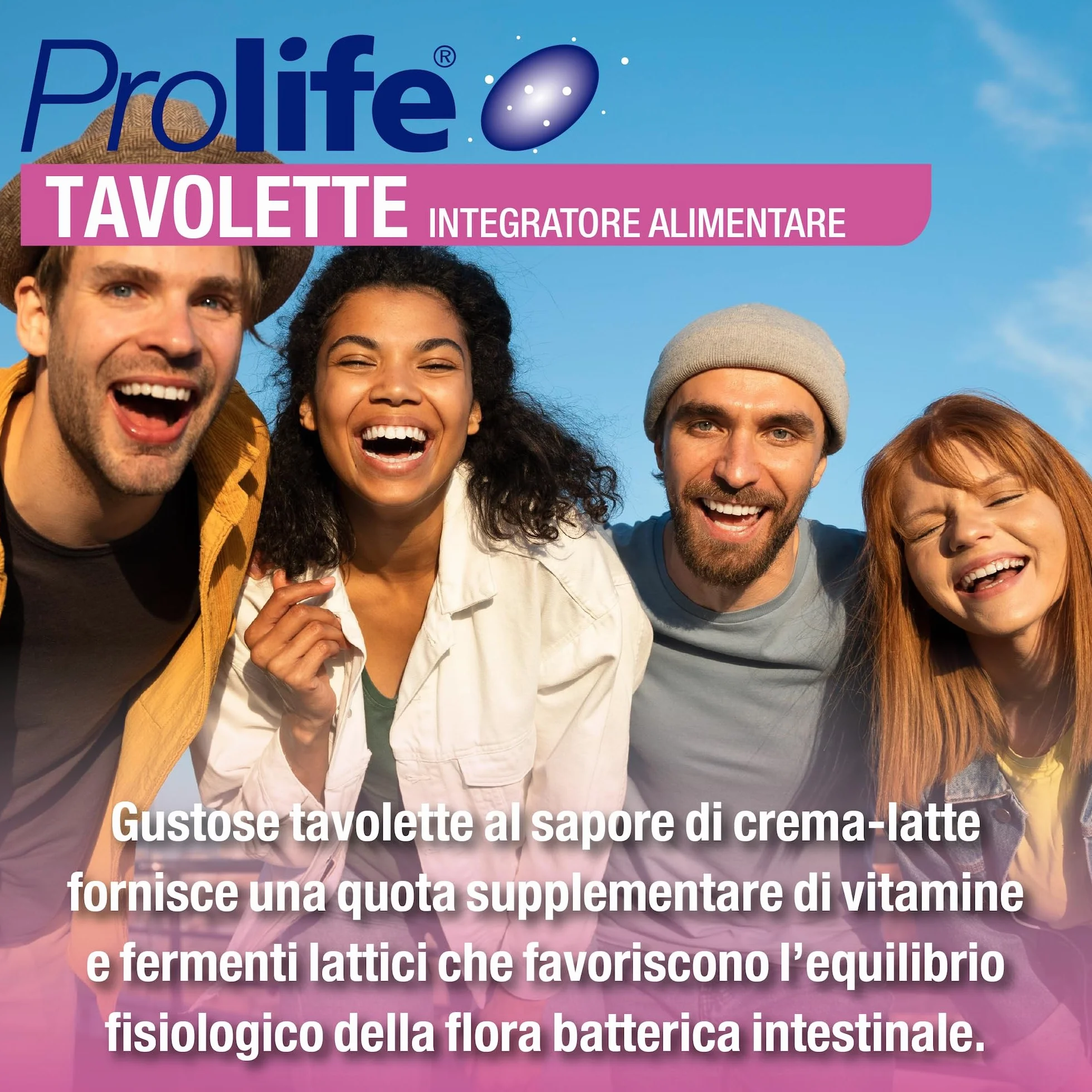Prolife Tavolette Probiotici per Bambini 24 Masticabili Regolarità Intestinale Senza Glutine