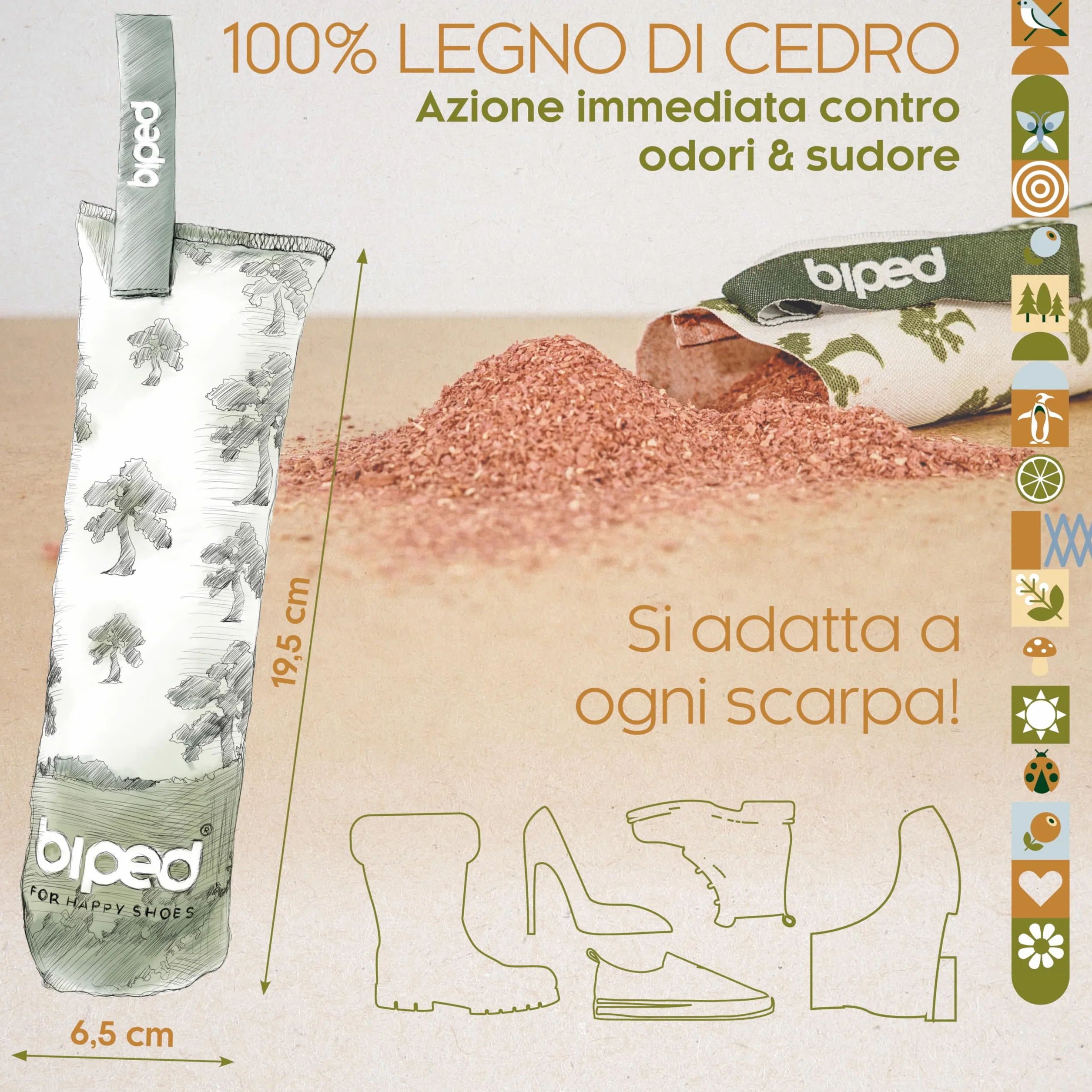 Cedro naturale asciuga scarpe in legno 1 paio cuscinetti deodoranti senza sostanze chimiche