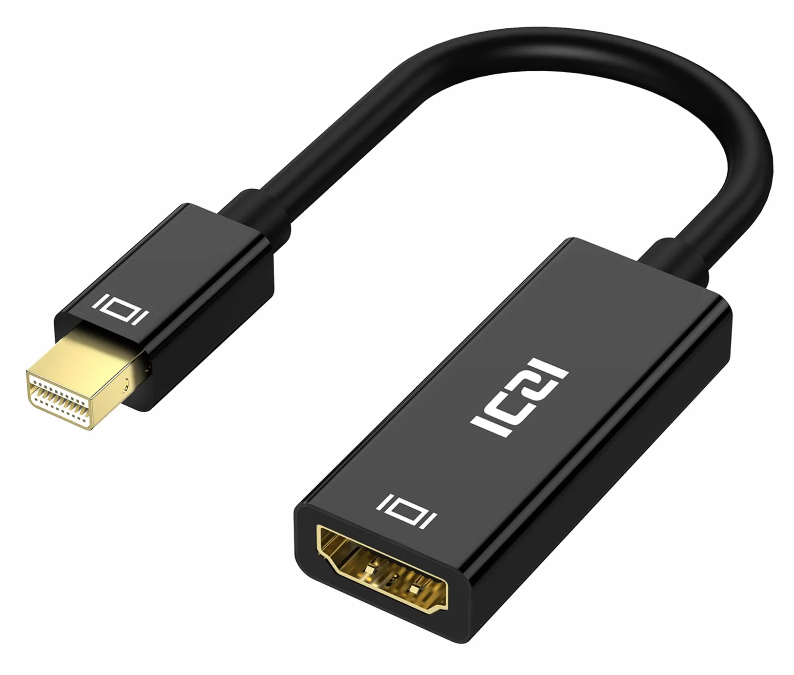 ICZI Adattatore Mini DisplayPort a HDMI, 4K Convertitore Maschio Mini DP (Thunderbolt 2) a Femmina HDMI per iMac, Mac Mini, Surface, Monitor, HDTV, Proiettori