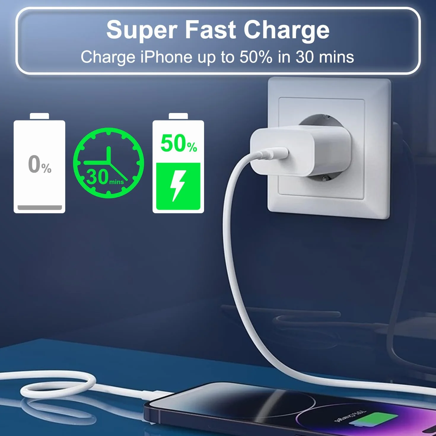 Cavo USB C Lightning, 2Pack 1M+2M Cavo iPhone USB C [MFi Certified] Cavetto Type C Lightning Filo Cavo Caricatore iPhone Carica Rapida per Apple iPhone 14 13 12 Pro Max Mini/11/XS/X/8 Plus/SE/iPad