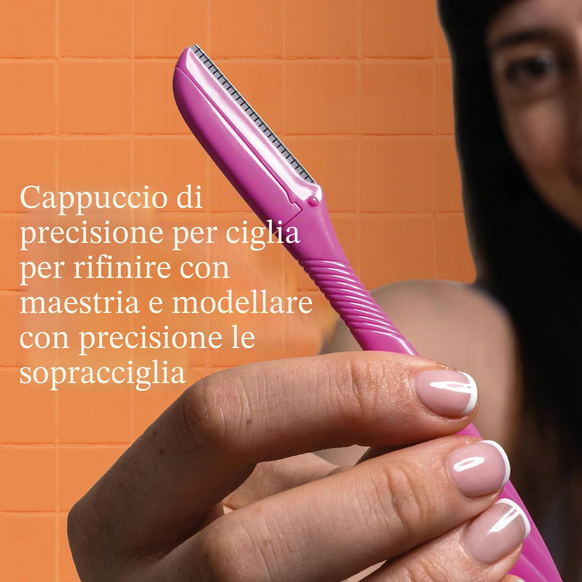 Wilkinson Sword Eyebrow Shaper - Rasoi Per Epilazione Sopracciglia E Viso Donna - 3 Unità, Rosa, 20 G