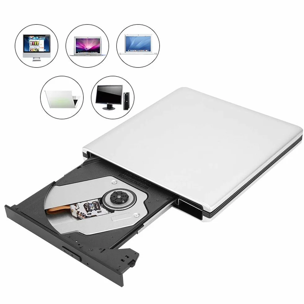 Lettore DVD CD Blu Ray esterno, lettore DVD lettore BD BD unità ottica USB 3.0 esterno supporta la riproduzione, masterizzazione di filmati D-Blu-ray, compatibile con Notebook desktop