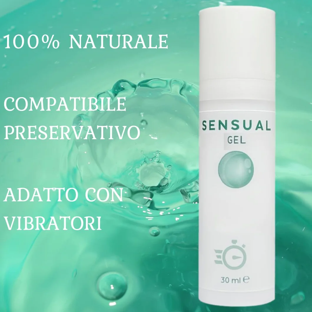Gel lubrificante intimo effetto rinfrescante ritardante doppia azione Made in Italy