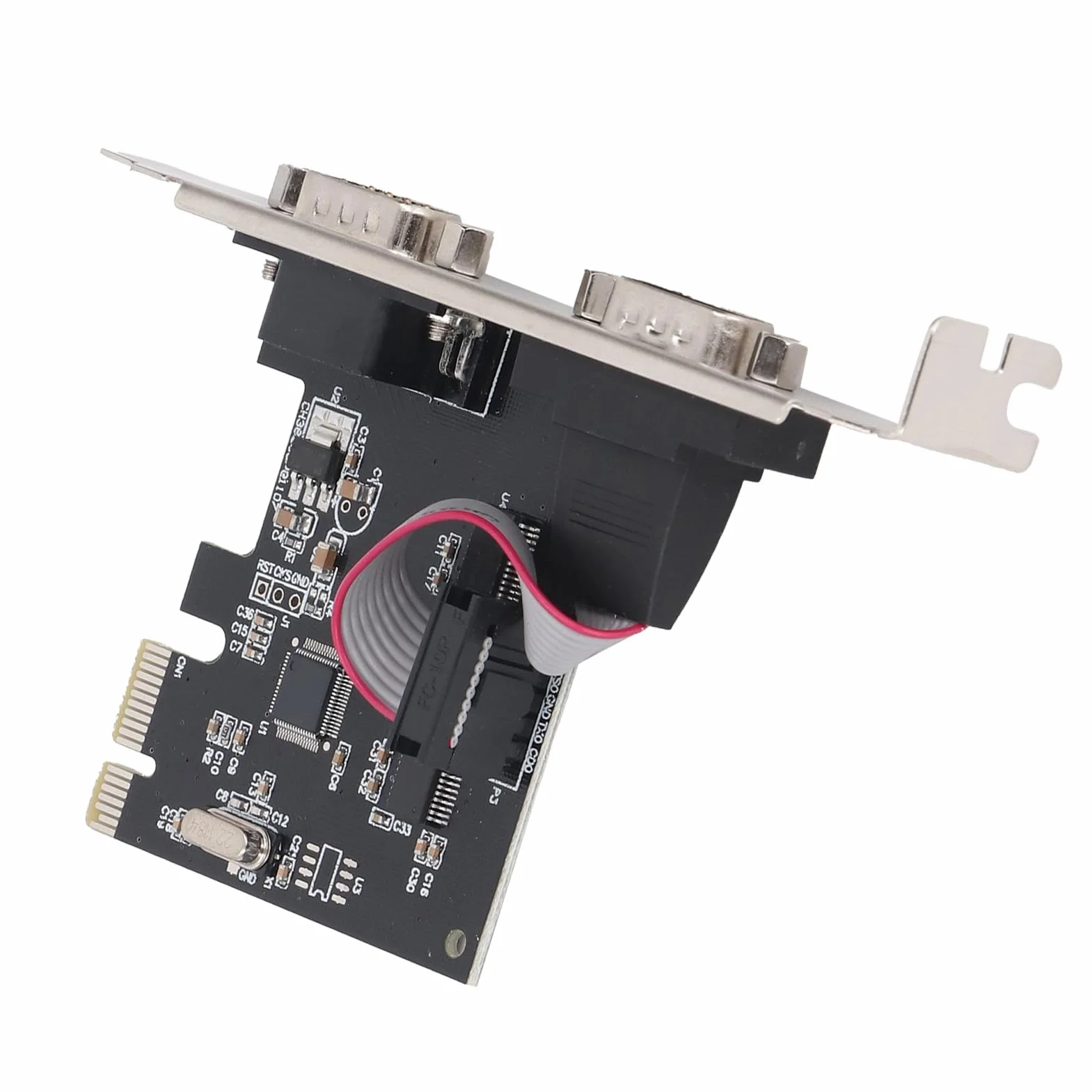 VBESTLIFE Scheda Combinata Parallela Seriale PCI con Duali Porte Seriali 232, Scheda Adattatore Combinato PCI, Controller della Scheda di Espansione PCI, Scheda PCI a Stampante