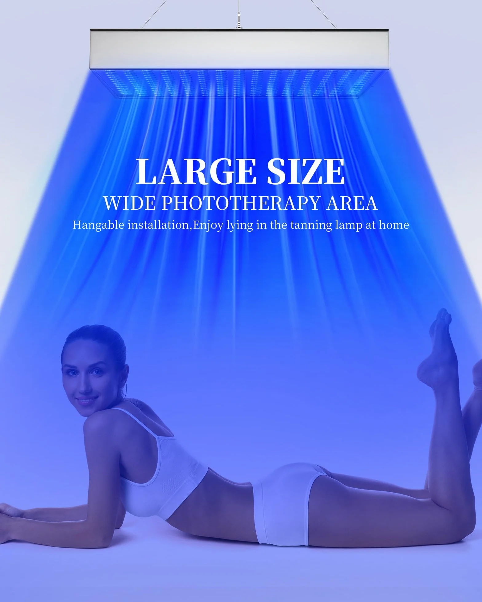 Solarium per la casa 460 NM lampada abbronzante portatile 225 LED 45 W supporto regolabile