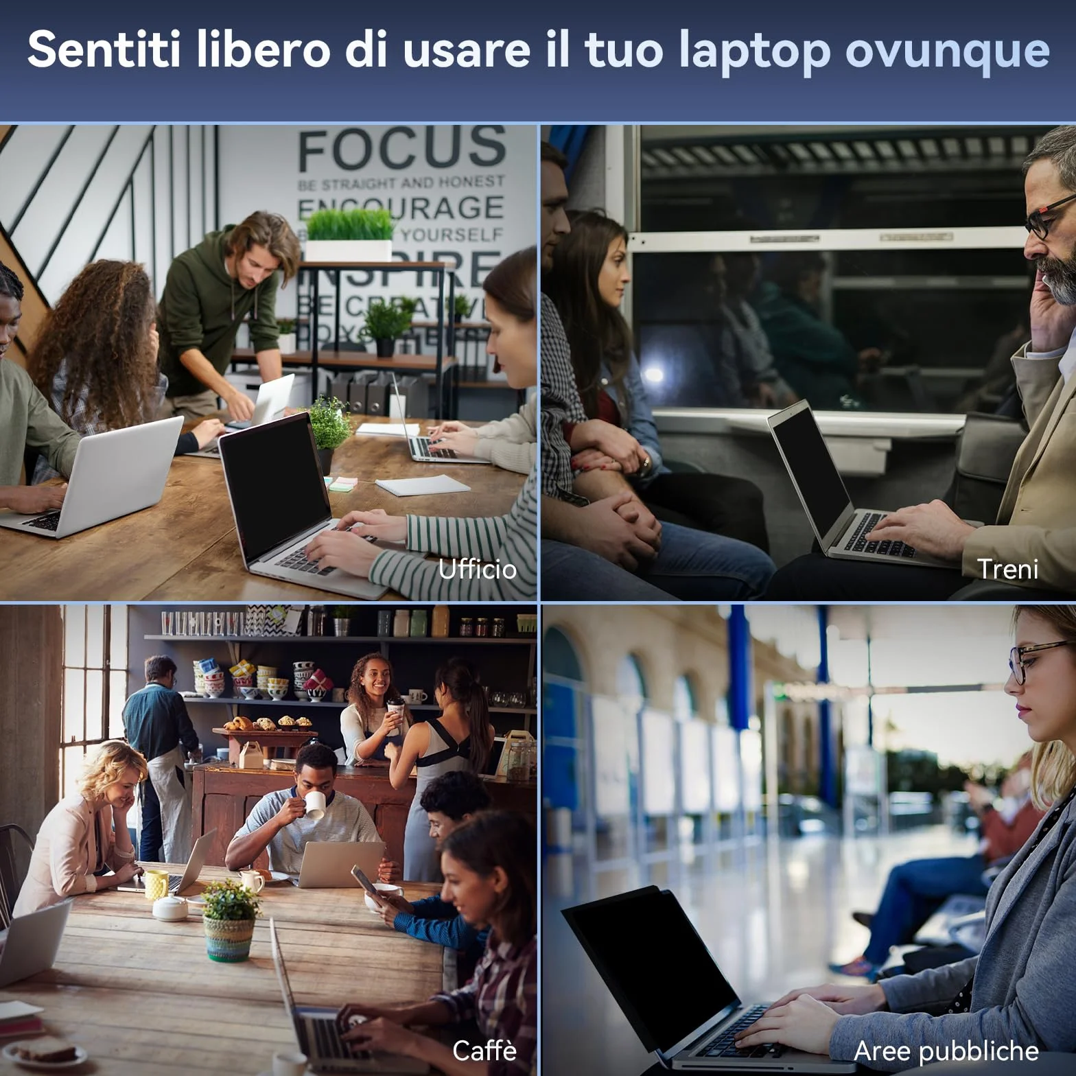 Laptop Filtro Privacy Schermo 14 Pollici 16:9, Pellicola Privacy Filter Compatibile con HP/dell/Acer/Lenovo/Thinkpad/Samsung/ASUS/Sony, Rimovibile Pellicola de Protezione