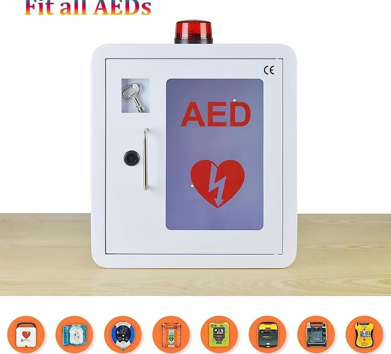 Armadietto di Stoccaggio per Defibrillatore DAE a Parete