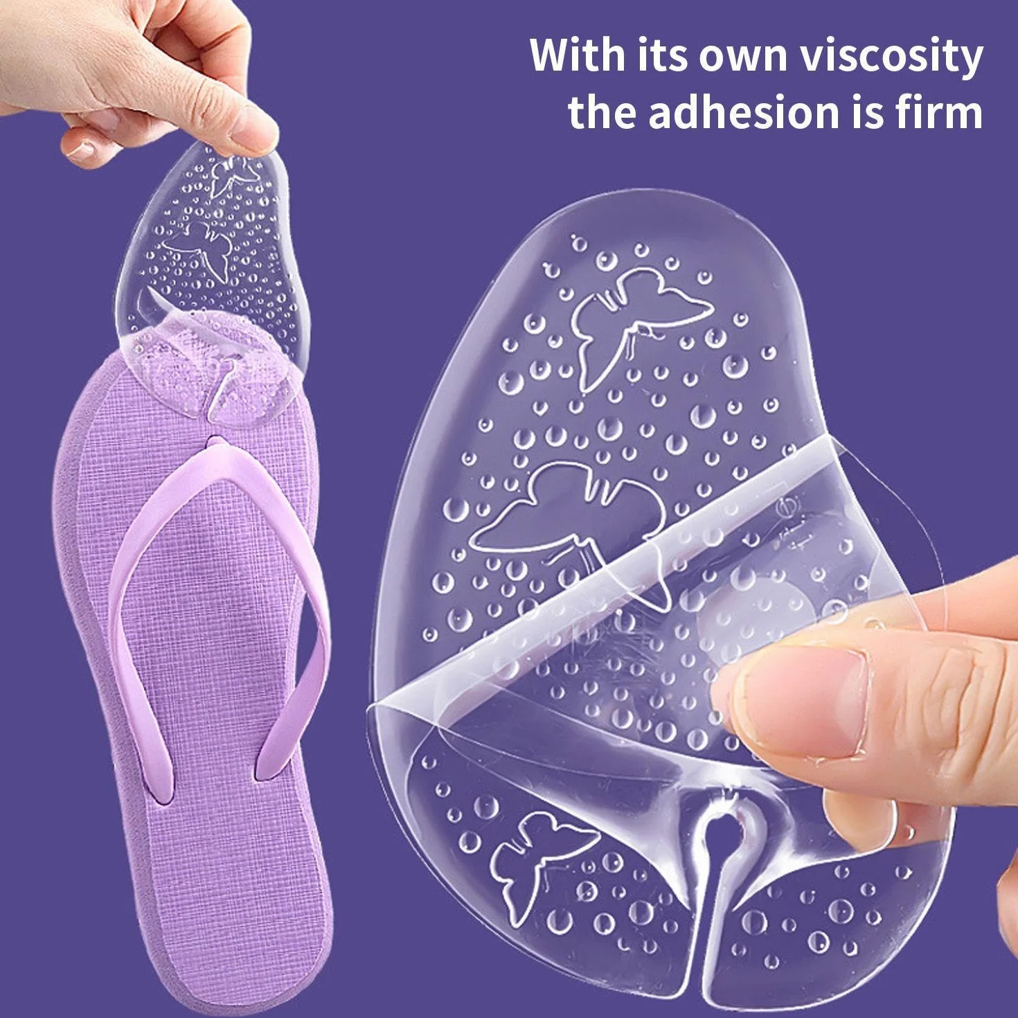 Cuscinetti per Avampiede, Protezioni Separatore per Dito, Infradito Protettivi Gel Antiscivolo