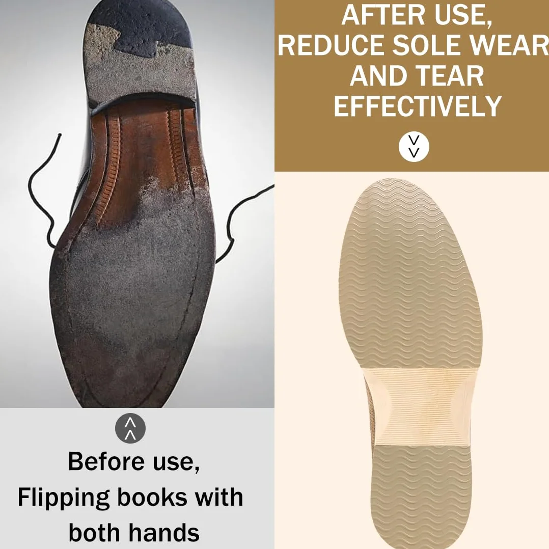 Imbottiture per Calzature Suola Antiscivolo con Motivo Ondulato Silicone Resistente all'Usura Tagliabile