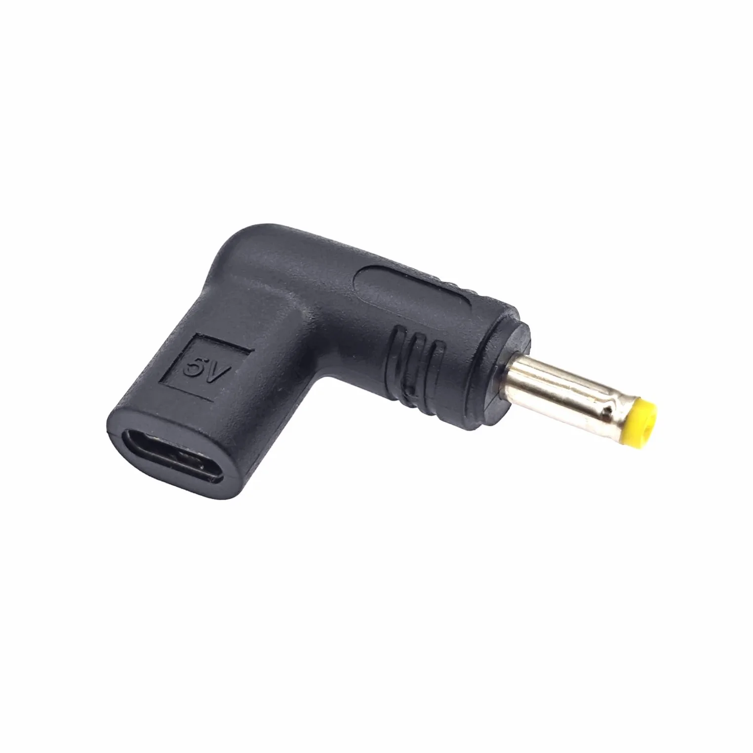 JZK Adattatore da 5 V USB tipo C femmina a DC 4,0 x 1,7 mm, adattatore DC maschio ad angolo retto di 90 gradi a jack DC 4,0 x 1,7 mm