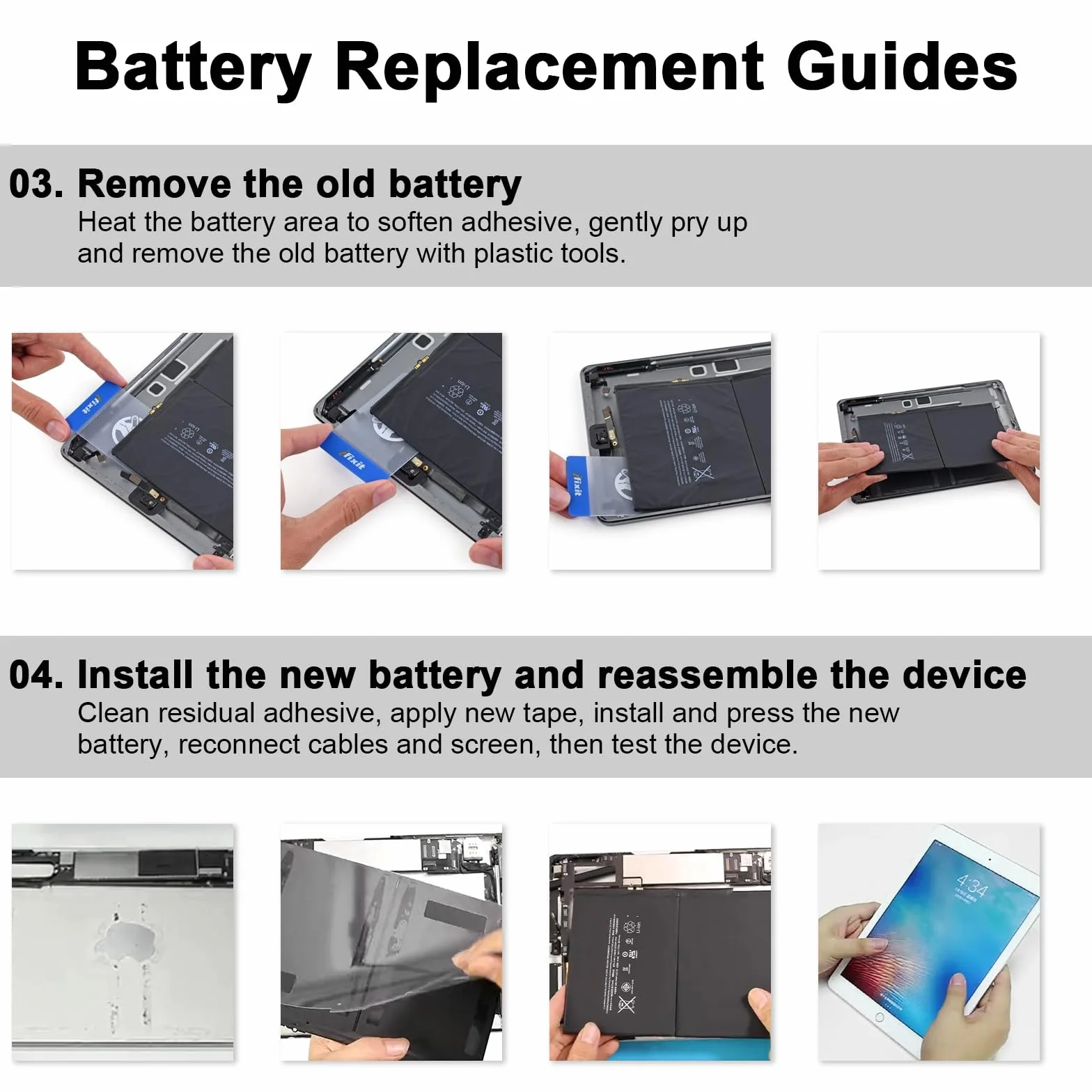 K KYUER A1484 Tablet Batteria per iPad 5 6 7 8 9 5th 6th 7th 8th 9th Gen A1822 A1823 A1893 A1954 A2197 A2198 A2199 A2200 A2428 A2429 A2430 A2602 A2603 A2604 A2605 Air 1 1st Gen 2013 A1474 A1475 A1476