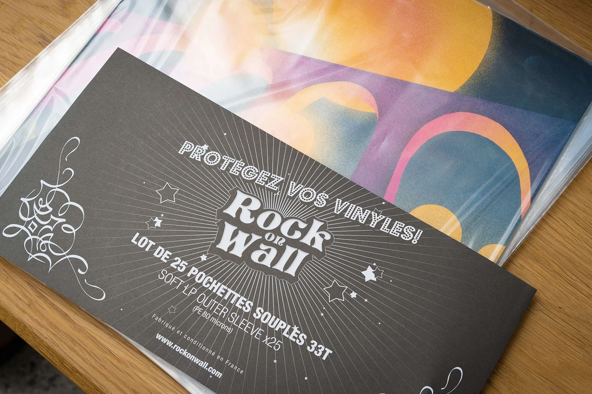 ROCK ON WALL Buste Trasparenti di Protezione per Vinile (25 Pz.),