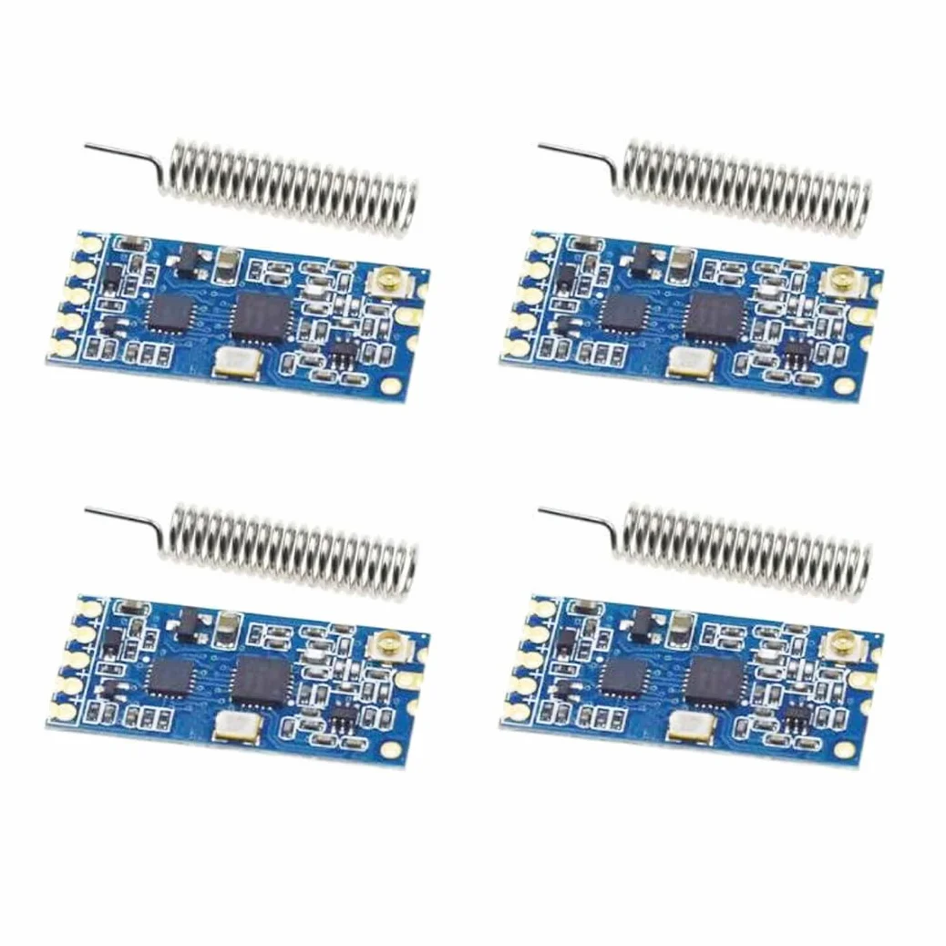 4Pcs HC-12 SI4463 Modulo porta seriale SI4463
