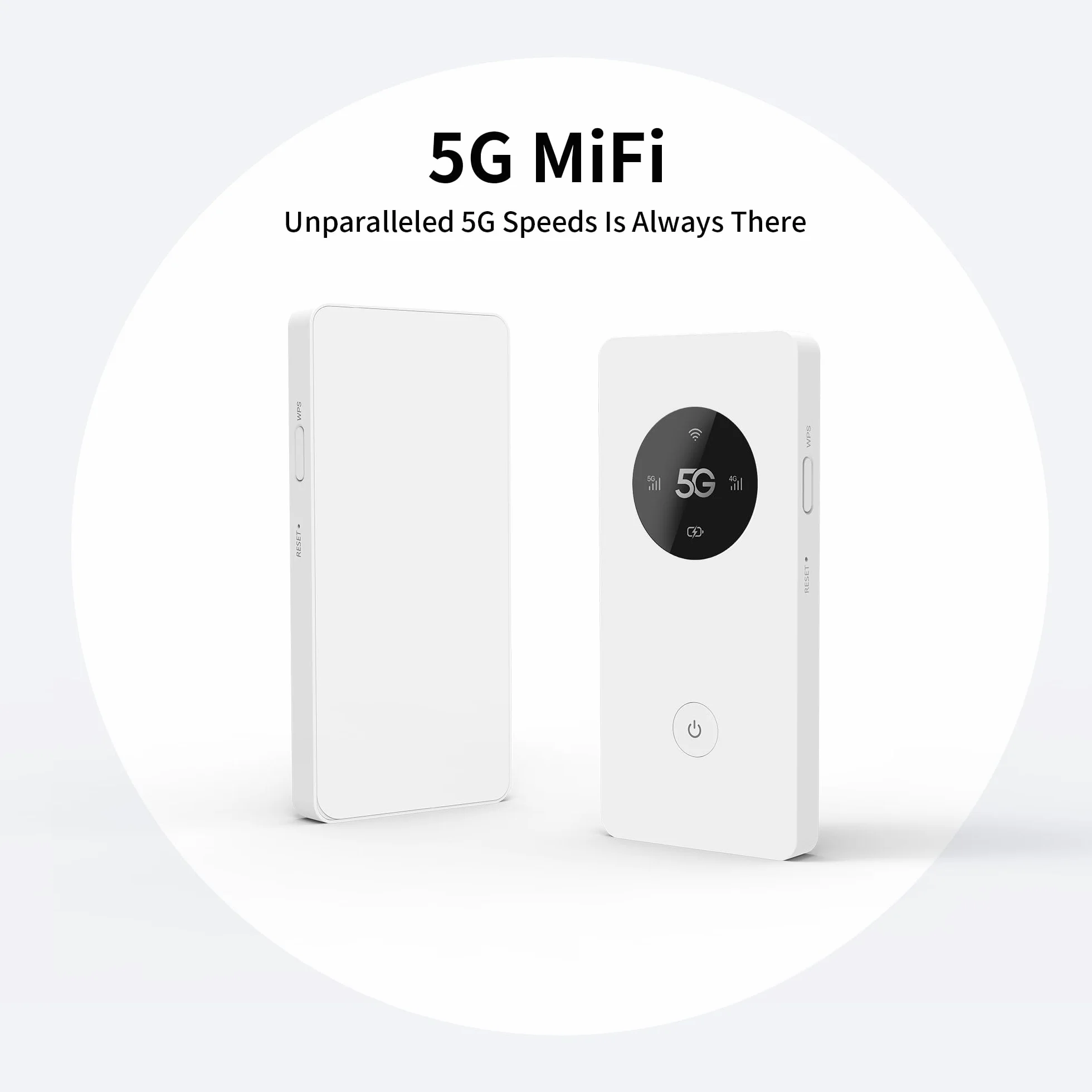 Mobile WiFi Portatile Hotspot 5G LTE Sim Router 2Gbps,6000mAh Batteria Ricaricabile, Modem Wi-Fi USB wireless,Senza Configurazione,per Viaggio e sul Lavoro.non navigare, modifica APN