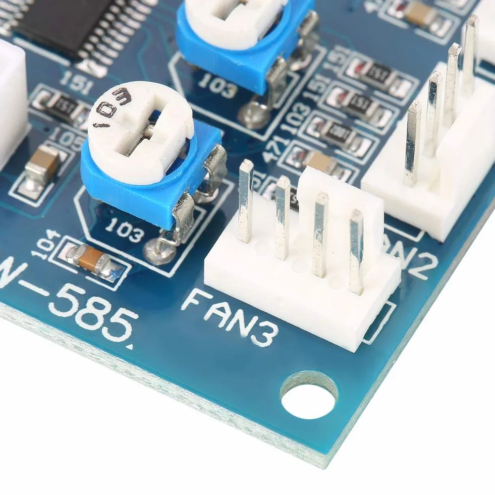 Regolatore ventola PC PWM 12V CC Modulo velocità termostato