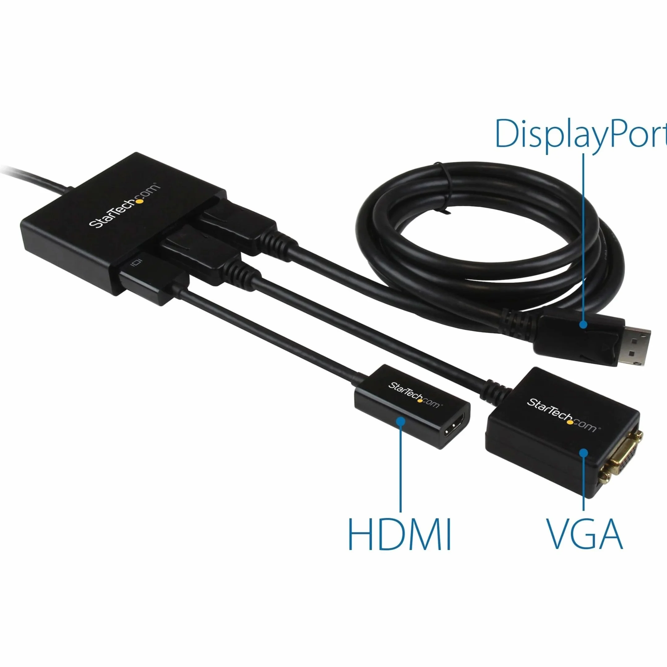 StarTech.com Hub MST DisplayPort a 2 Porte - Adattatore Multi-Monitor DP 1.2 - Sdoppiatore/Splitter Video DisplayPort 4K 30Hz o 1080p 60Hz per Triplo Monitor - DP a 3xDP - Solo Windows (MSTDP123DP)