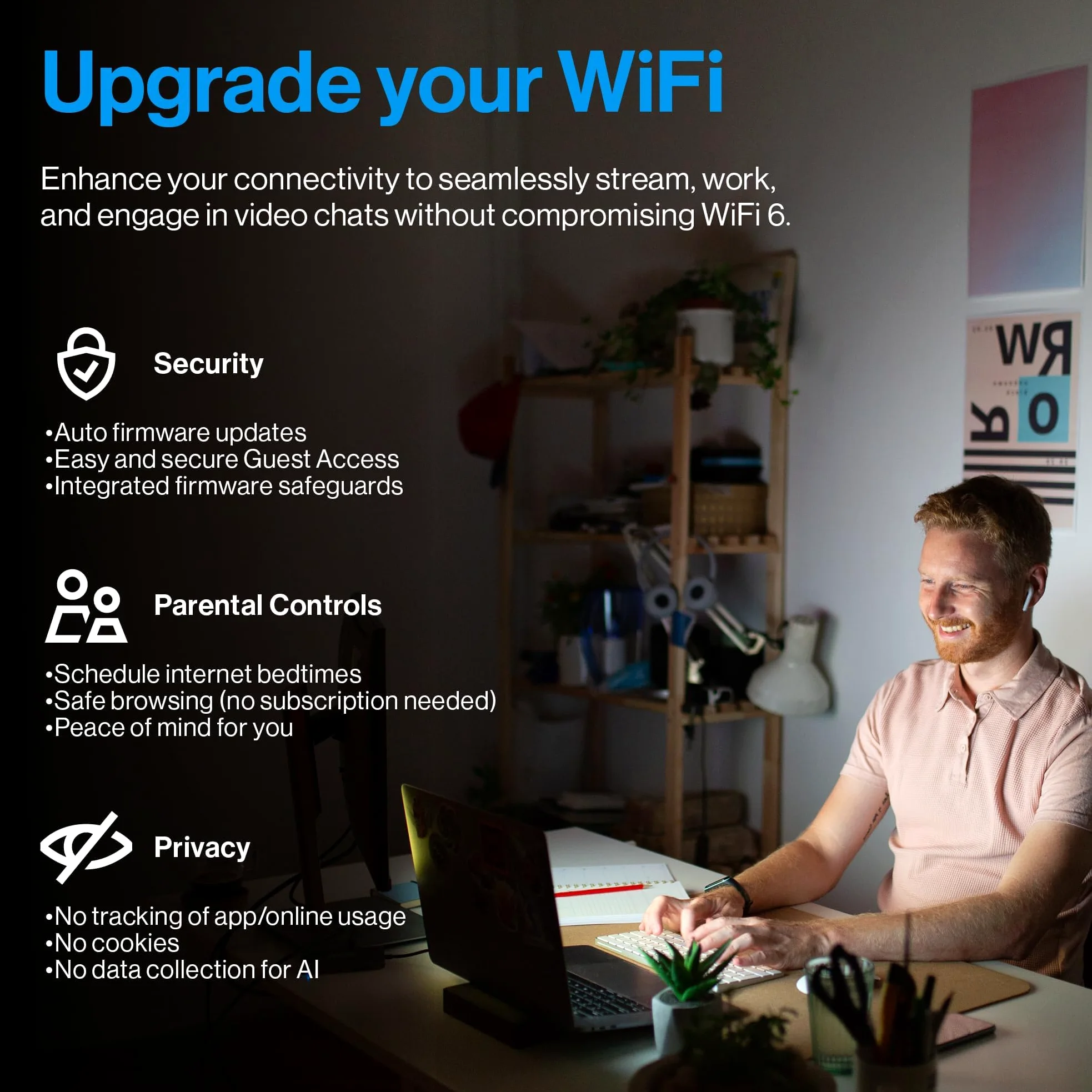 Linksys Micro Router Classic Pro 6, Router WiFi 6 Mesh Dual Band (AX5400), Router Wireless Gigabit, Fino a 5400 Mbps, Più di 35 Dispositivi e 250 m² di Copertura