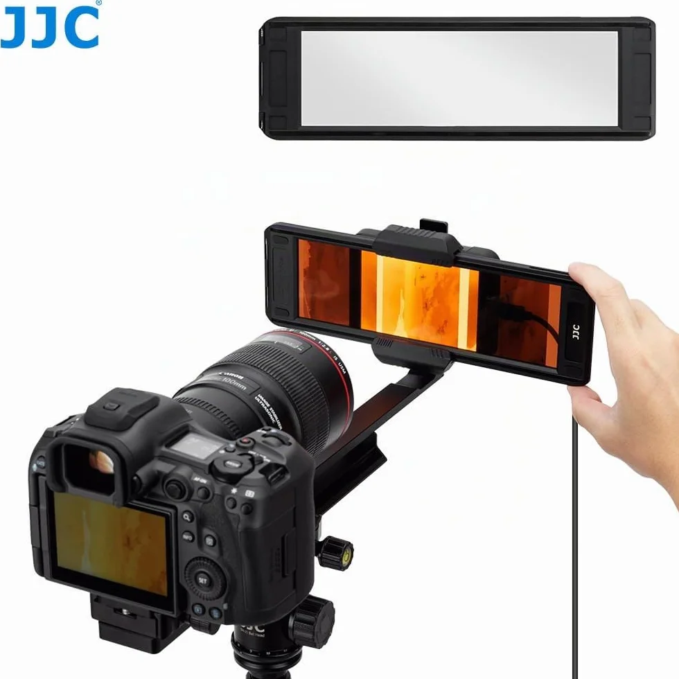 JJC Adattatore digitalizzatore per pellicole 35 mm e 120, scanner negativo con retroilluminazione LED, aste regolazione 135 e 120