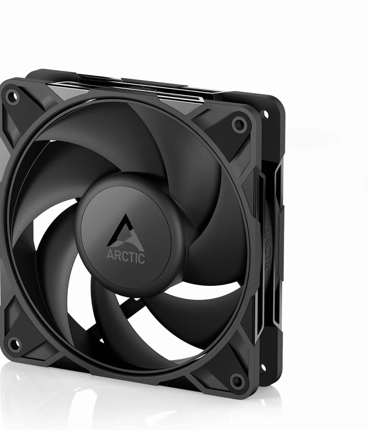 ARCTIC P12 Pro PST LN - Ventola Premium a basso rumore, ventola PWM da 120 mm con splitter per cavo a Y, 450-2000 rpm, 0 rpm <5% PWM, cuscinetto fluidodinamico, 4 pin - Nero