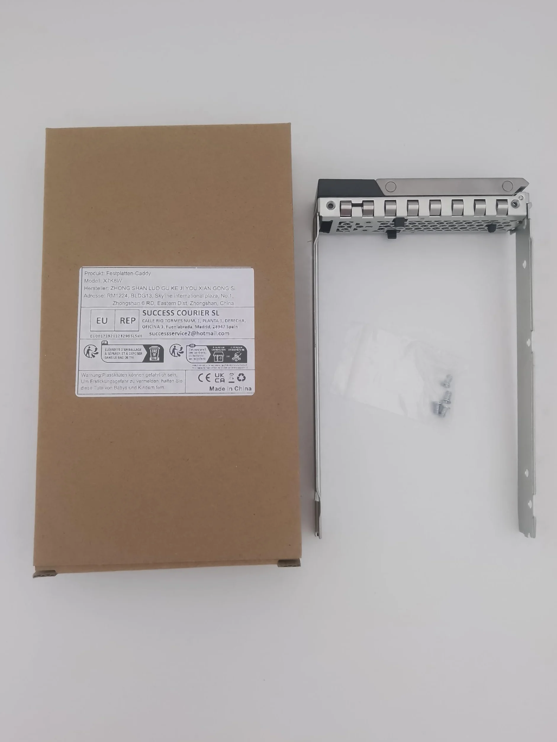 RGBS 3,5" LFF SAS/SATA HDD hard drive Tray Caddy for Dell X7K8W 0X7K8W Gen 14 PowerEdge Server R940 R440 R540 R740 R740xd T440 T640 + 4 viti