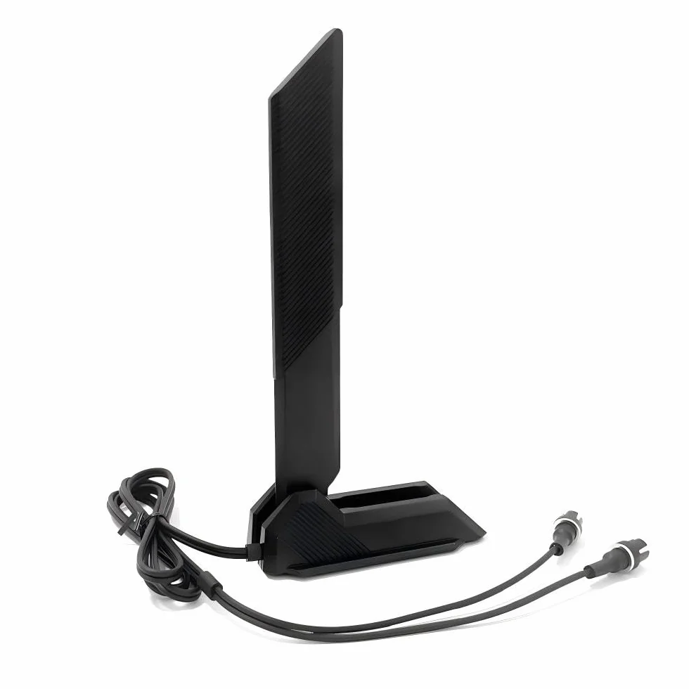 Gintai Antenna WiFi 7 WLAN Amplificatori Tri-Band 6GHz/5GHz/2.4GHz per WiFi 7 Carte,12dBi Bluetooth 5.4 Antenna WiFi pc,Base Magnetica, Amplificatore segnale 802.11be per PC/Router/PCI
