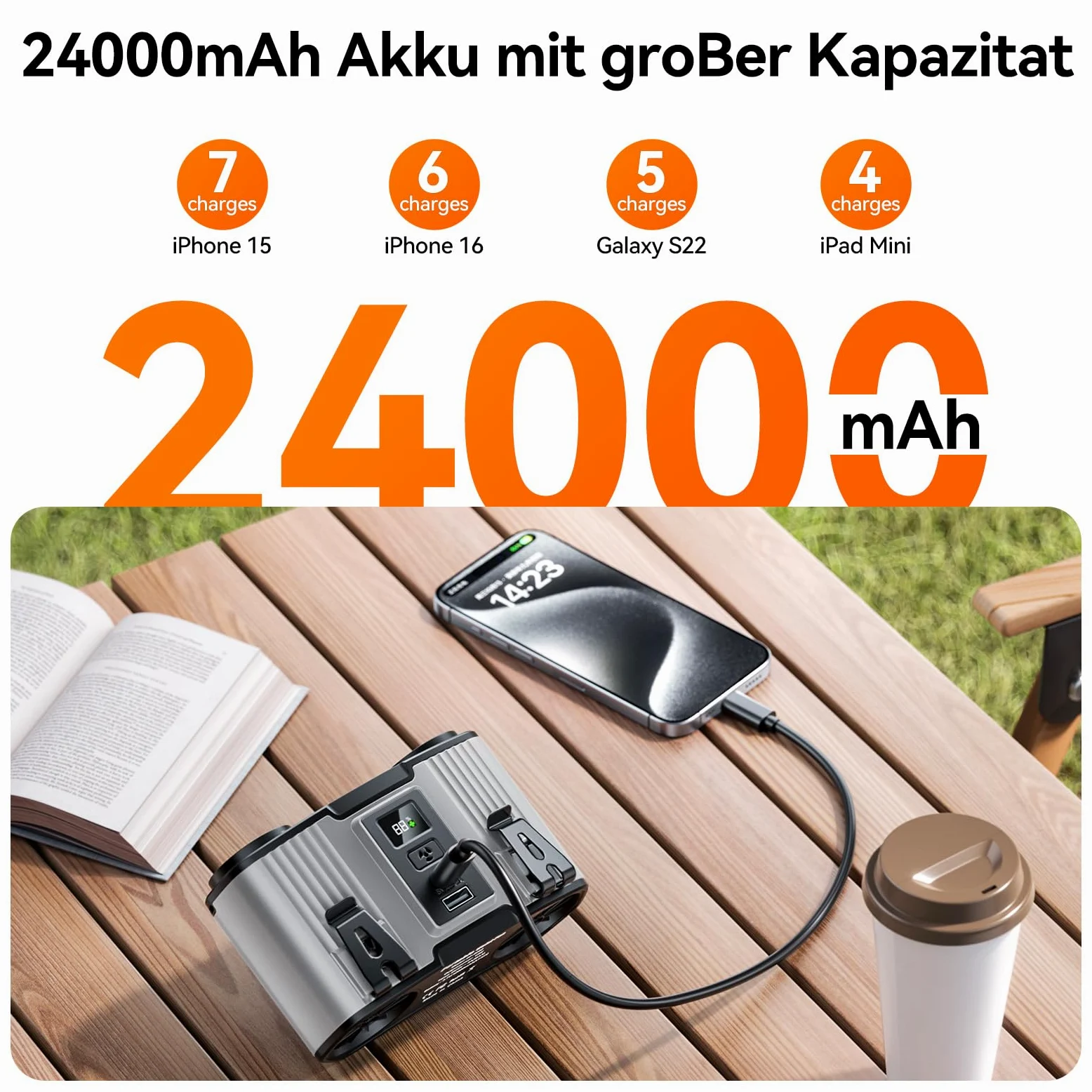 Ventilatore da cintura portatile da 24000 mAh, con clip, ricaricabile, doppio motore con doppio canale d'aria, 10 velocità, 45 ore di autonomia, per cantiere, lavoro all'aperto, viaggi, interruzione