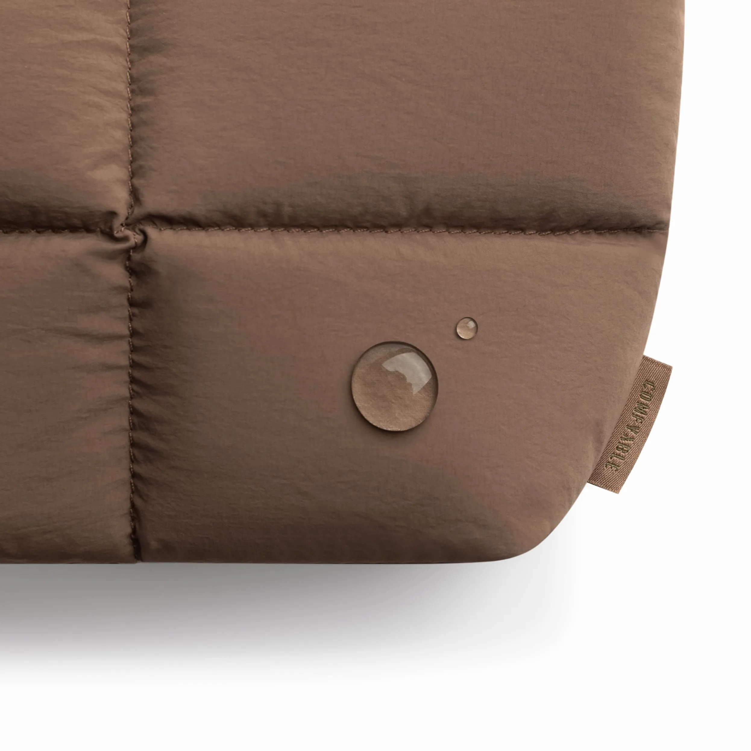 Comfyable Puffy Electronics Organizer da viaggio per donne, uomini, custodia per cavi per caricabatterie, telefono, power bank, cavo, custodia compatta per accessori tecnologici, marrone moka