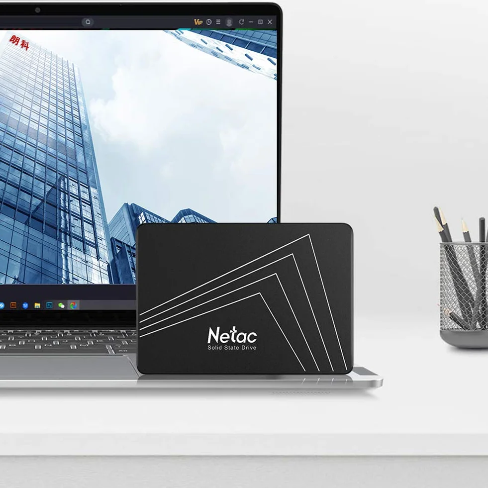 Netac SSD integrato 2TB, Unità a stato solido interna (3D NAND, SATAIII, 2,5''), Applica a Notebook computer, PC, loading game, SSD